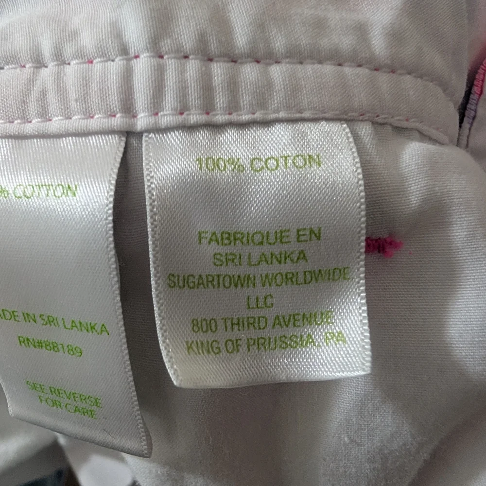 Lily Pultizer Callahan Pink and Blue Patterned Women's Shorts - Picture 8 of 8